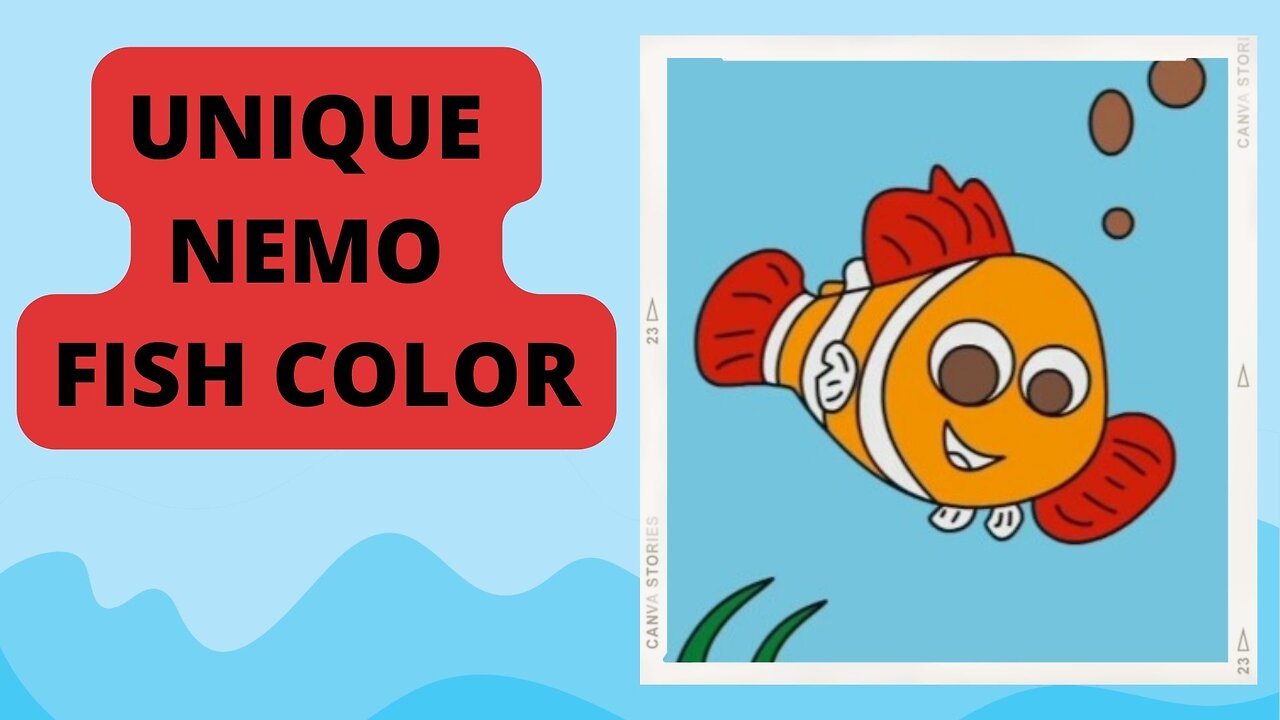 EASY WAY TO COLORING UNIQUE NEMO FISH| DECORATE FISH COLORING