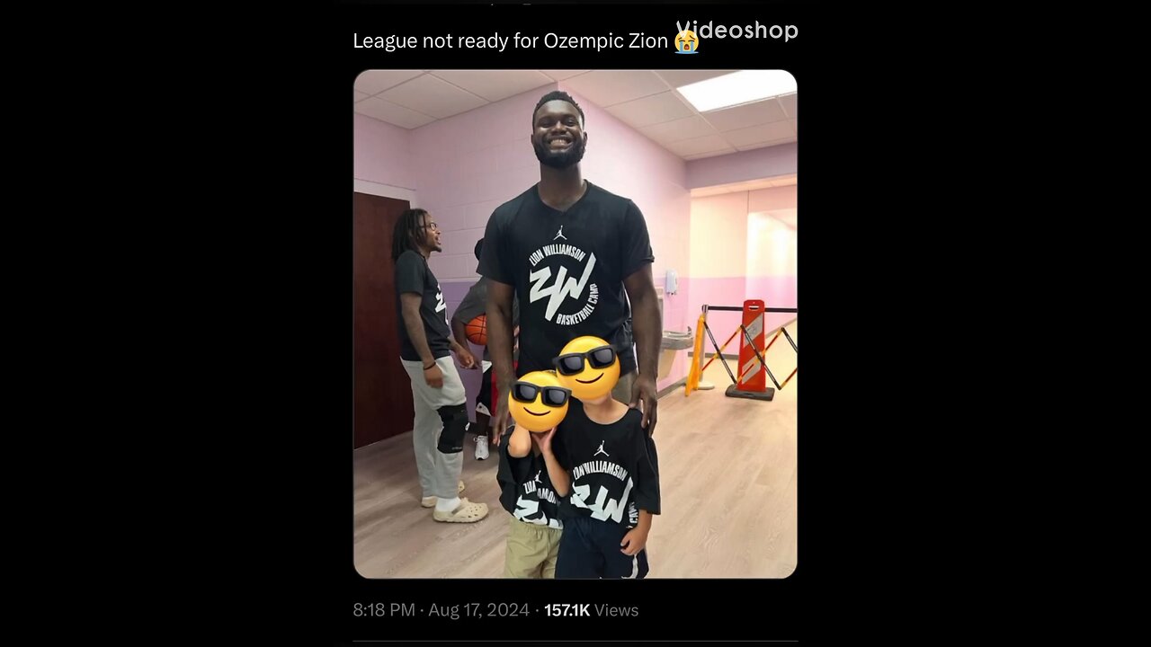 Zion Williamson shocking weight loss pic