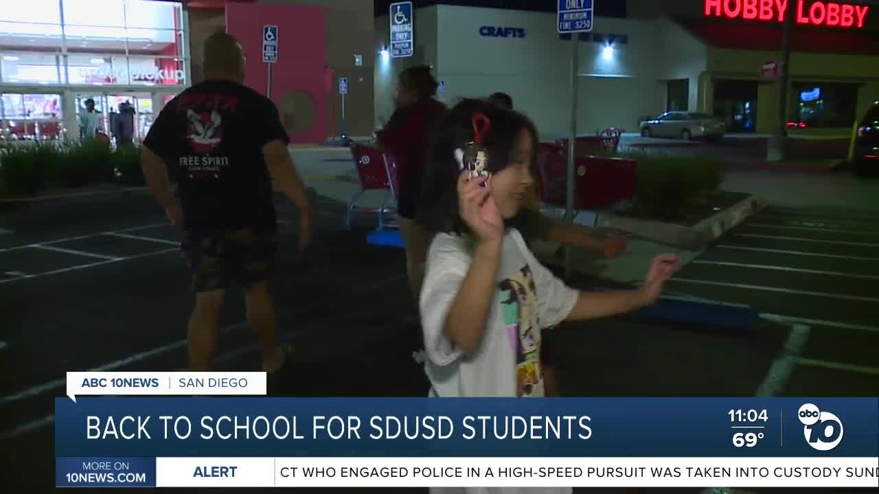 SDUSD families prepare for the first day of school