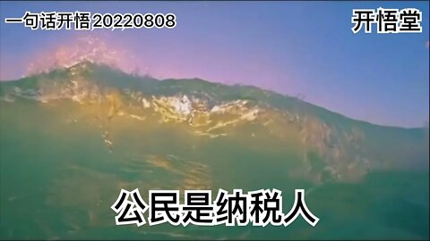 一句话开悟20220808