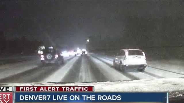 Slick roads make for tough commute as snowstorm moves in