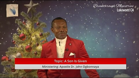 Topic: A Son is Given