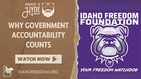 Nowhere To Hyde -- Why Government Accountability Counts