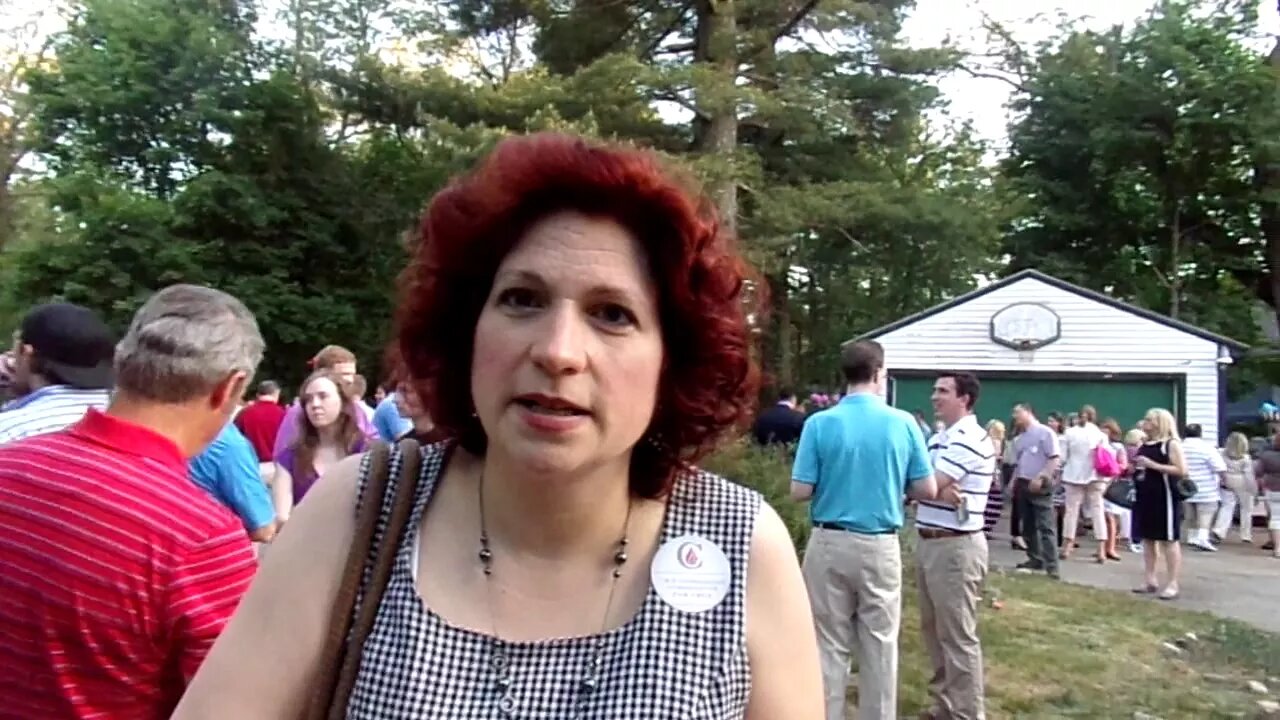 I speak to Karen Anderson at Ted Cruz's Andover Speech 5-30-15