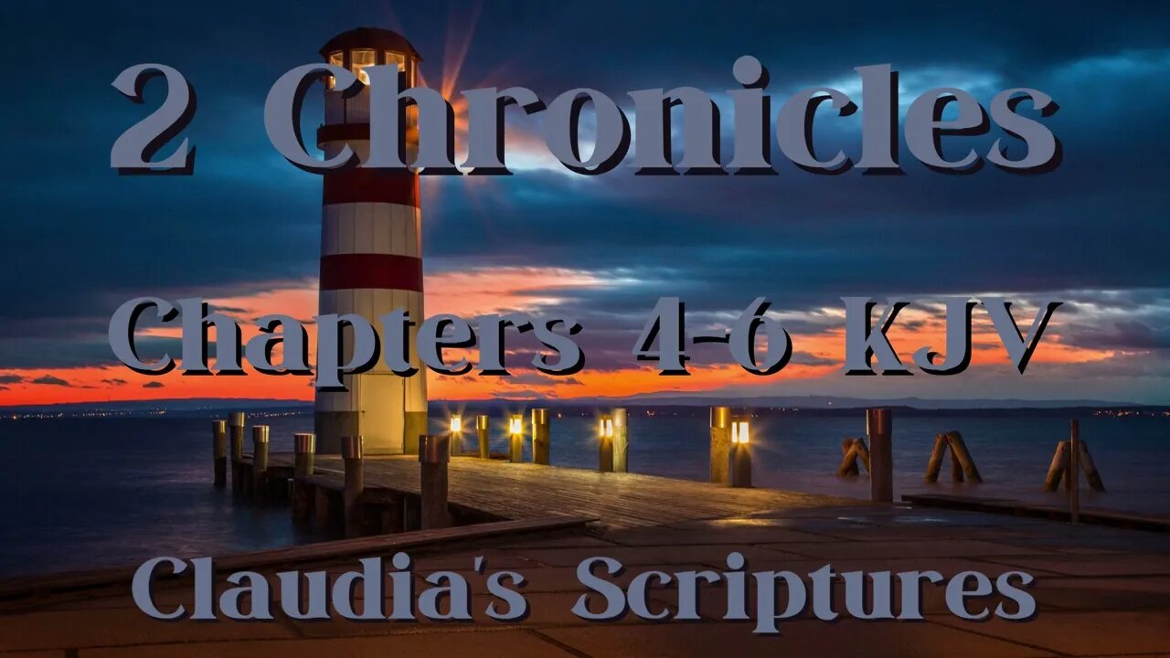 The Bible Series Bible Book 2 Chronicles Chapters 4-6 Audio