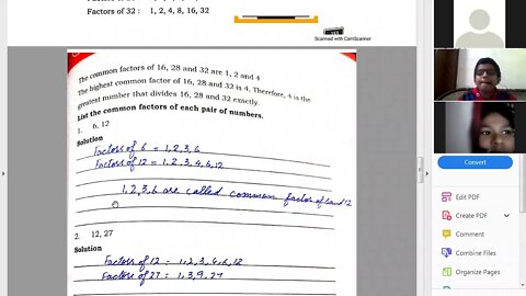Class 5th Maths Factors and Factors 2 Dec 2020 Zoom Online Class