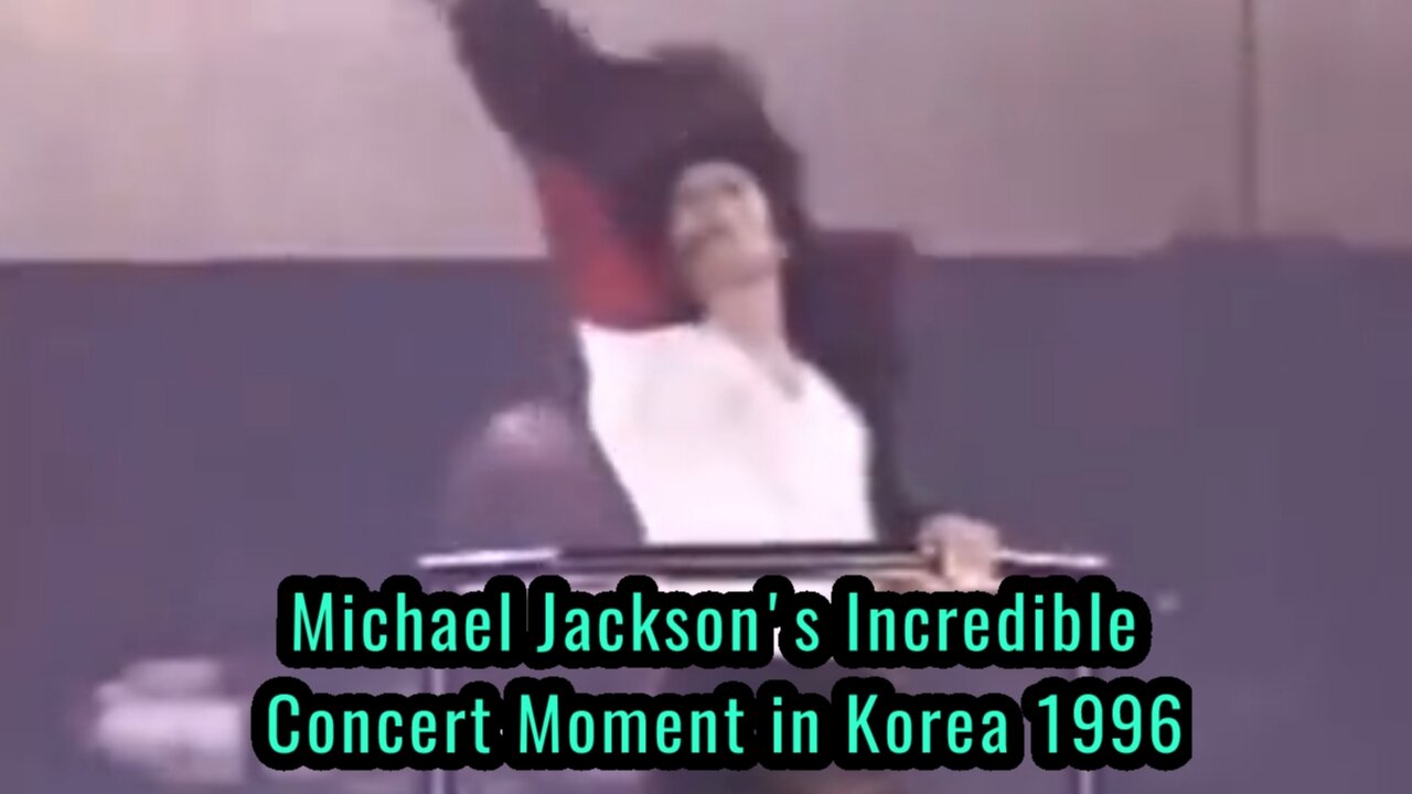 Michael Jackson's Incredible Concert Moment in Korea 1996