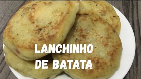 Lanchinho de Batata Fácil e Delicioso para quando bater aquela fome - RECEITA NOSSA DE CADA DIA