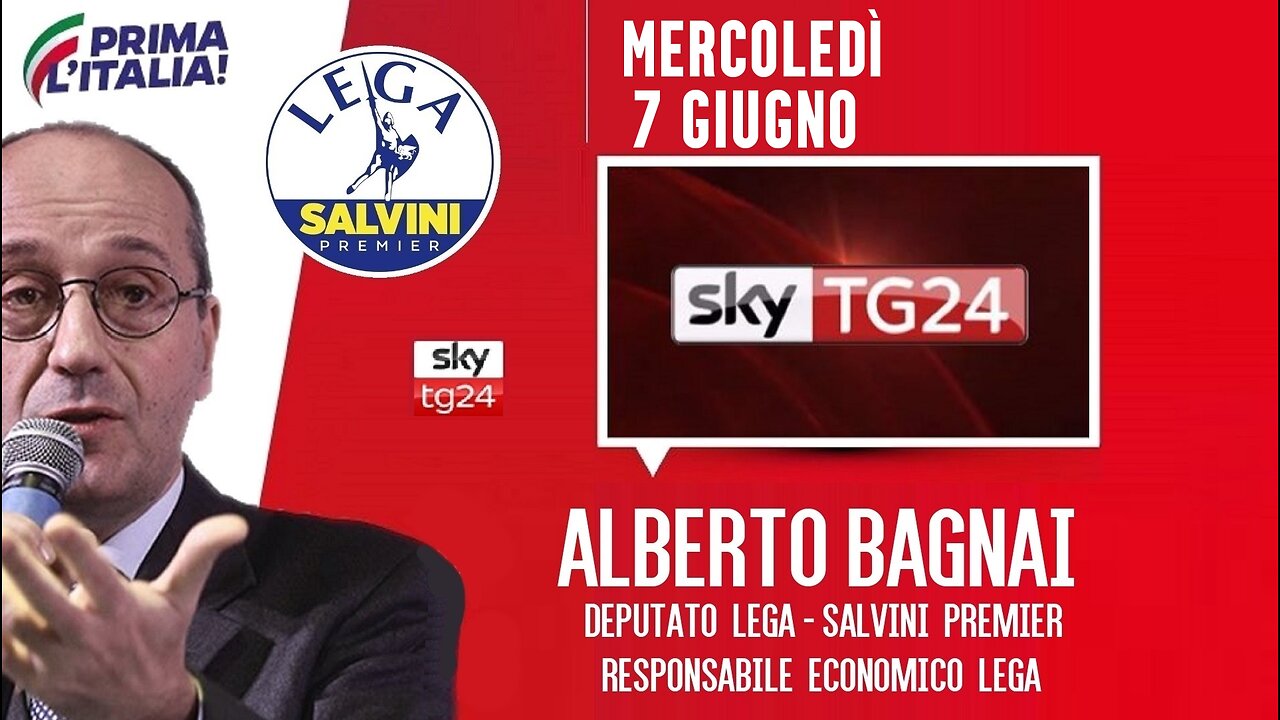 🔴 Interventi dell'On. Alberto Bagnai, ospite a "SkyTg24 Economia" del 07/06/2023.