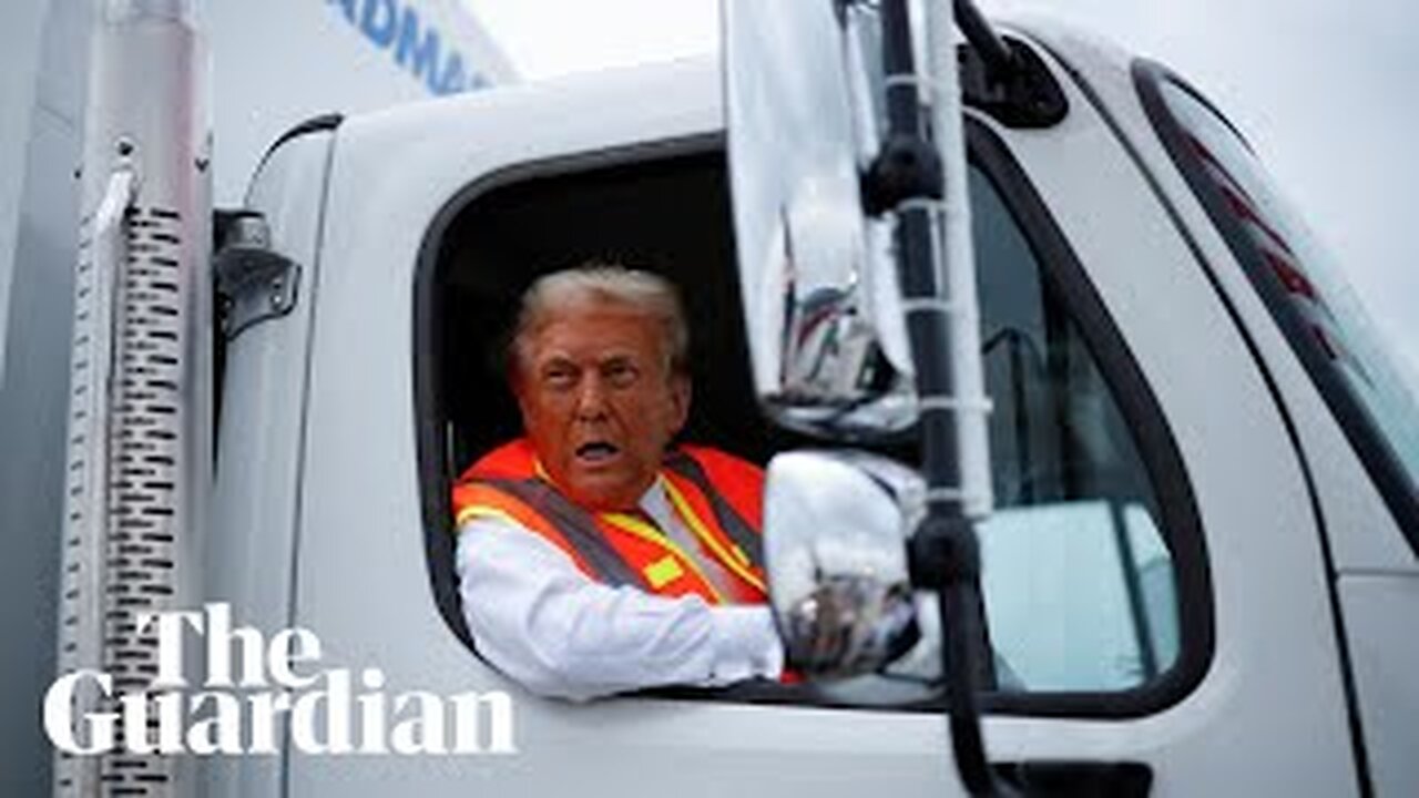 Donald Trump stages garbage truck stunt in bid to turn tables over Puerto Rico backlash