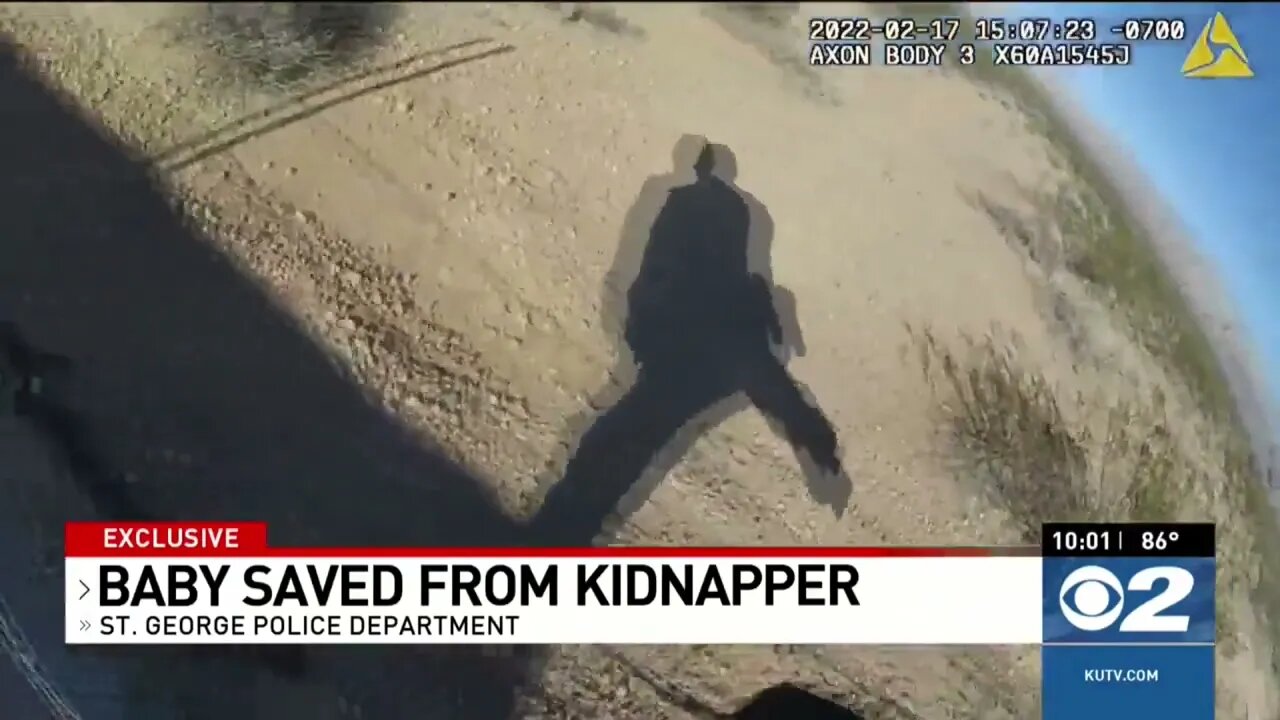 video from a hostage situation in southern Utah where a man was holding a gun to a baby's head