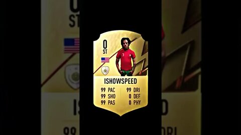 Making a FIFA card for IShowSpeed