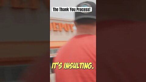 The Home Depot Self Checkout Thank You Process Matters! #shorts