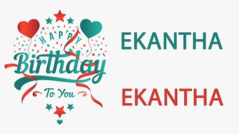 Happy Birthday to Ekantha - Hindi Birthday Wish From Birthday Bash