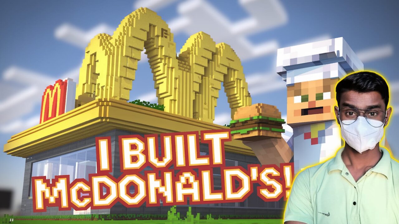 I Built McDonald's In Mincraft | Mincraft Survival Series - D4David - Facecam