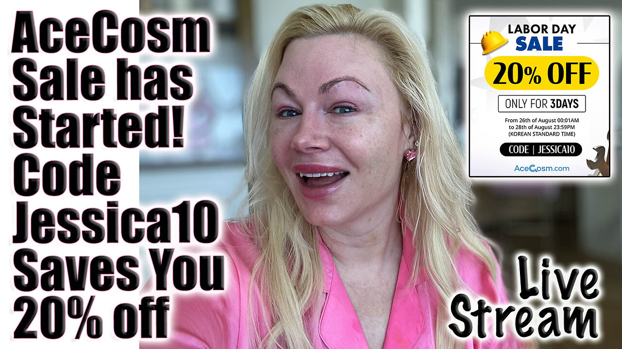 Live AceCosm sale has started and code jEssica10 saves you 20% Off everything! Wannabe Beauty Guru