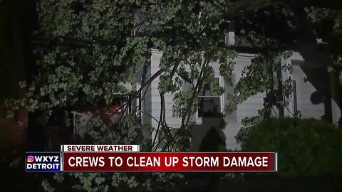 Thursday night storms cause damage across metro Detroit