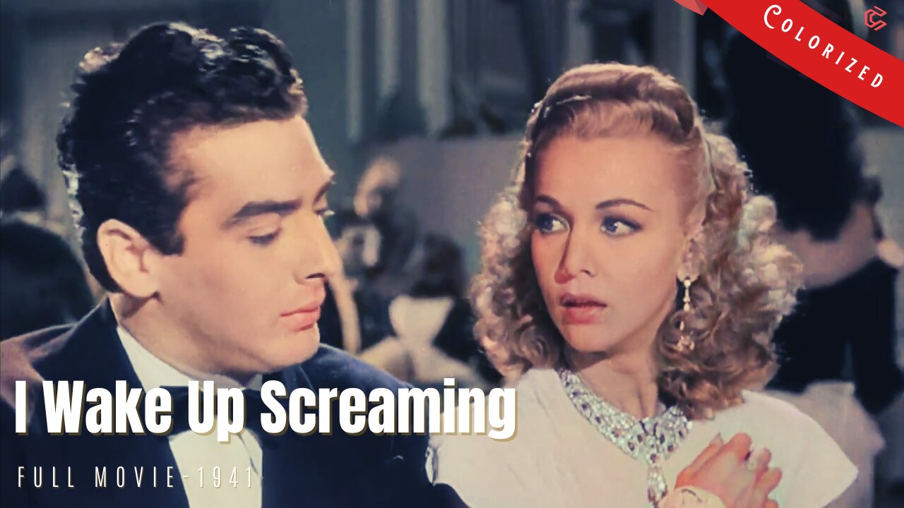 I Wake Up Screaming 1941 | Film Noir | Colorized | Full Movie | Betty Grable, Victor Mature