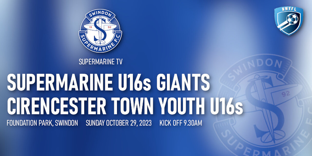 NWYL | Swindon Supermarine U16s Giants 7 Cirencester Town Youth U16s 1