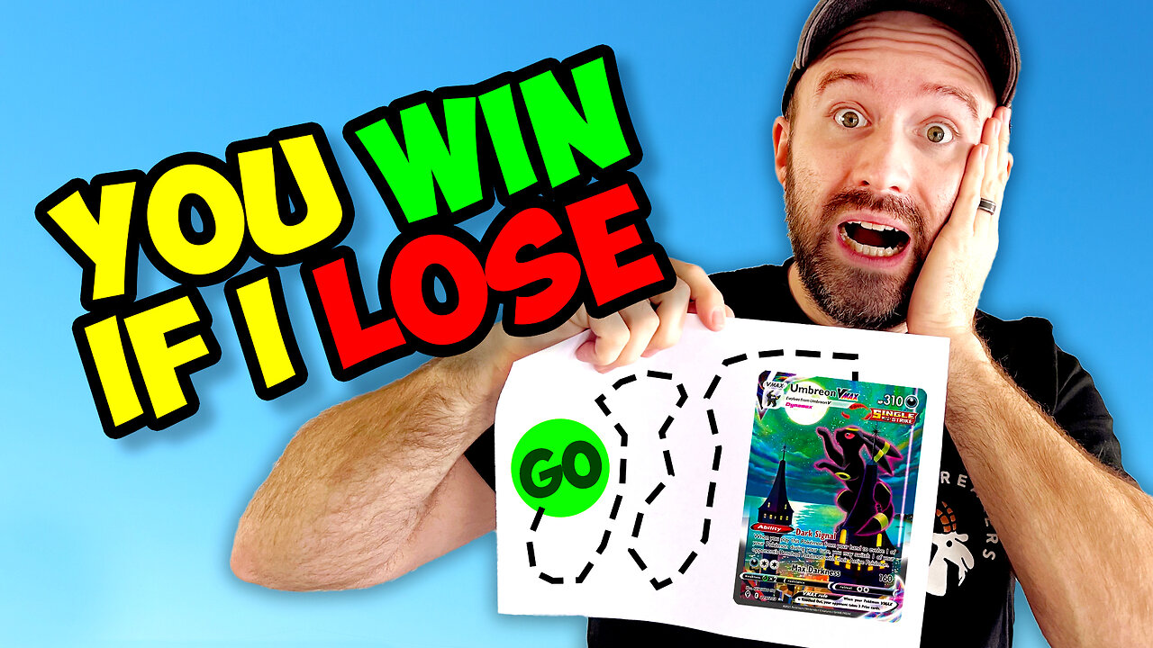 YOU WIN IF I LOSE This INSANE Pokemon Card Challenge