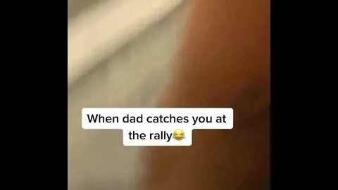 Pissed dad caught his daughter in a protest