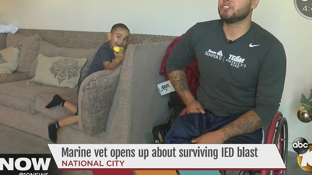 Marine veteran opens up about surviving IED blast