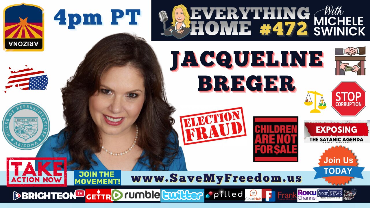 JACQUELINE BREGER: Arizona's Whistleblower On Election Fraud & Corruption + The Sound Of Freedom Movie About Child Sex Slave Trafficking = The Reason We Have ELECTION FRAUD. That's Why They Won't INVESTIGATE AZ!