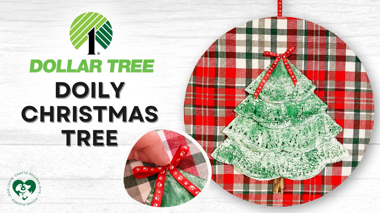 Dollar Tree DIY Paper Doily Christmas Tree