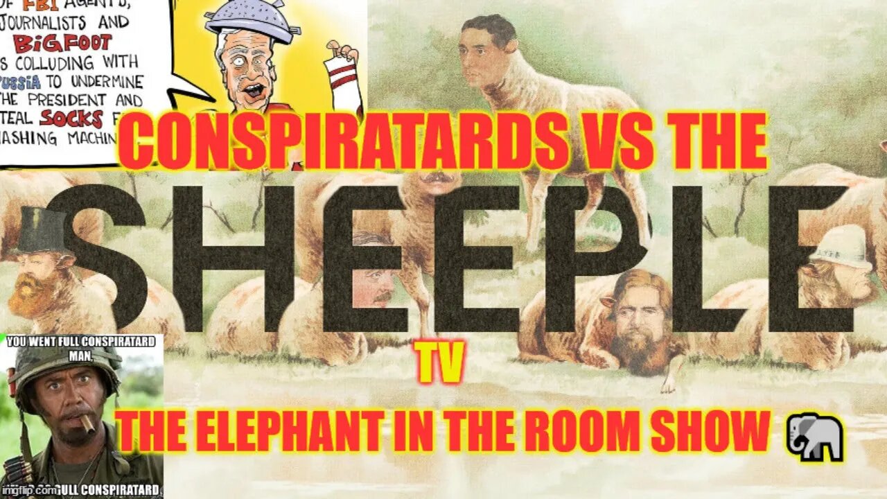 The Conspiratards Vs The Sheeple PodCasts 📺 The Elephant In The Room Show #3 🐘