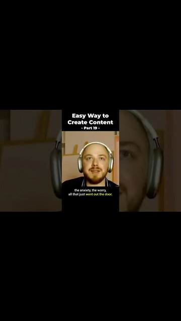 The Easy Way to Create Content (Part 19) #shorts