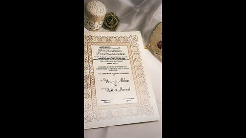 Luxury Marriage Certificate