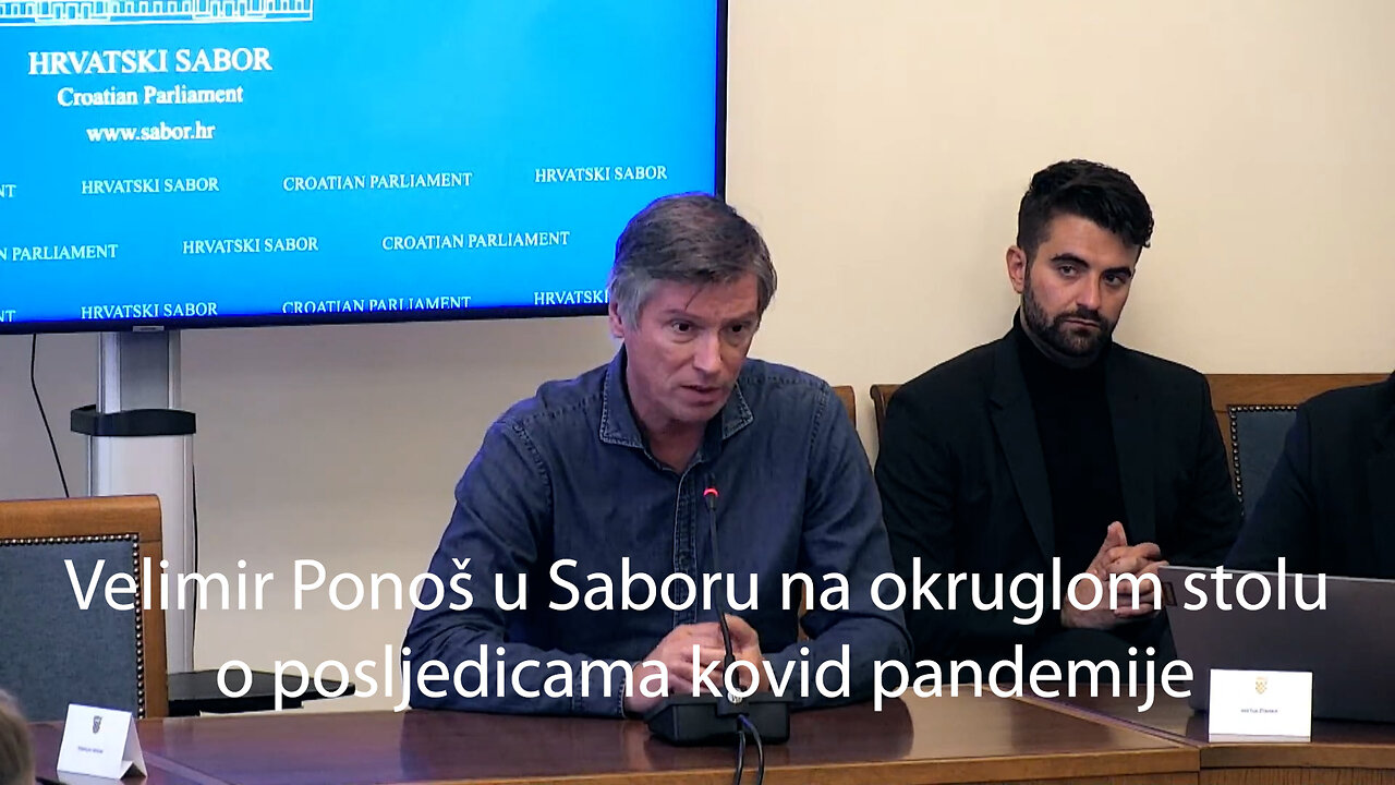 Velimir Ponoš u Saboru na okruglom stolu o posljedicama kovid pandemije