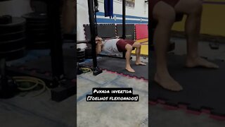 Puxada Invertida explosiva (Joelhos flexionados)