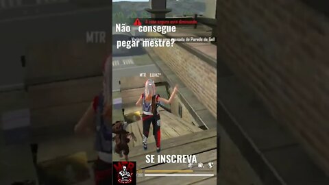 PORQUE ALGUMAS PESSOAS NÃO CONSEGUEM PEGAR MESTRE NO FREE FIRE ?