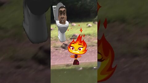 Elemental Angry Ember Hates Skibidi Toilet! 🔥🚽