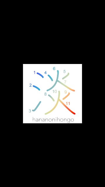 淡 - thin/faint/pale/fleeting - Learn how to write Japanese Kanji 淡 - hananonihongo.com