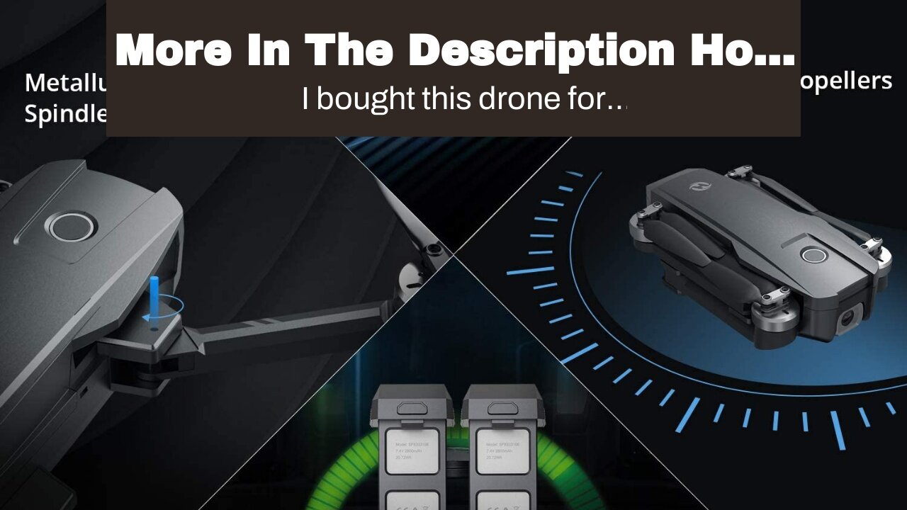 More In The Description Holy Stone HS720 Foldable GPS Drone with 4K UHD Camera for Adults, Quad...