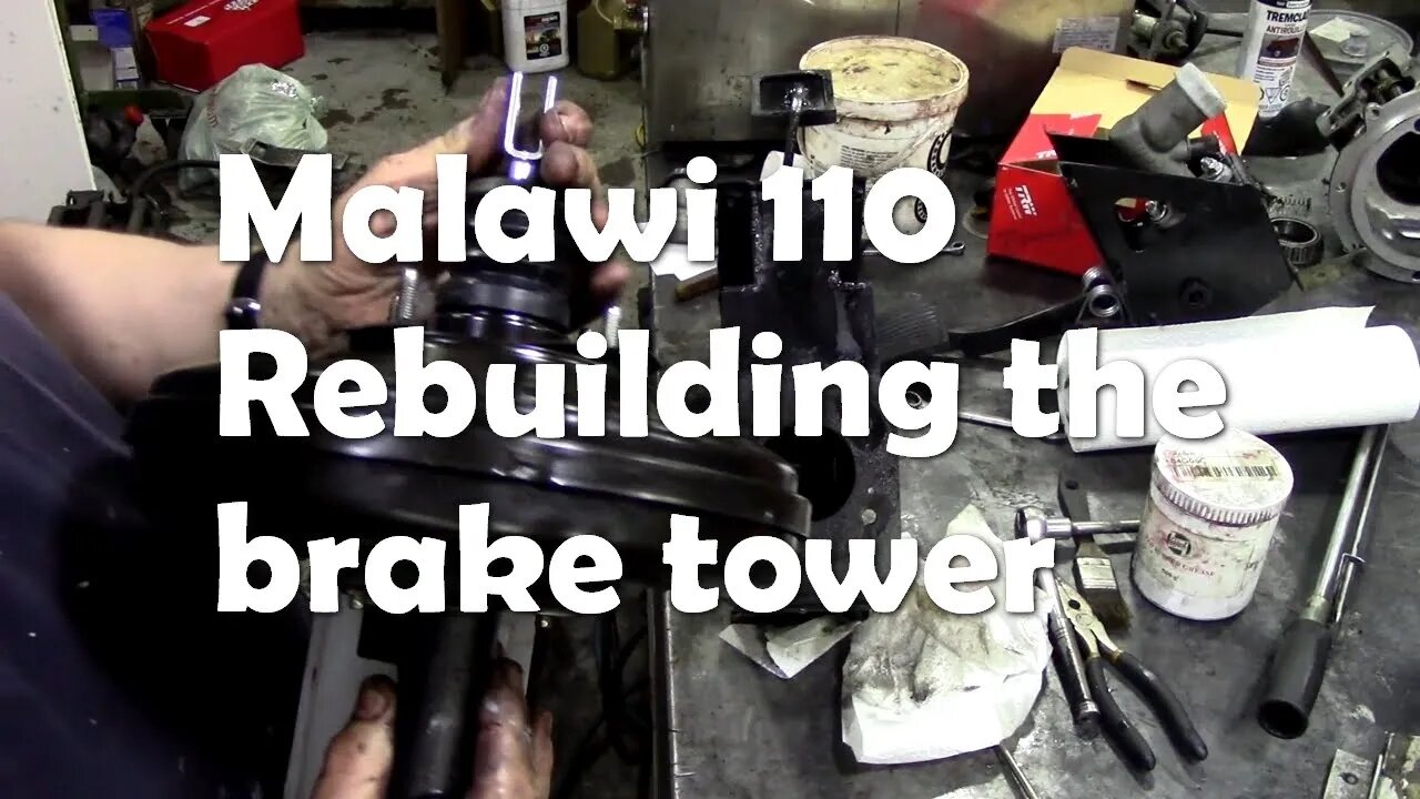 Malawi 110 Fitting the brake servo and master cylinder