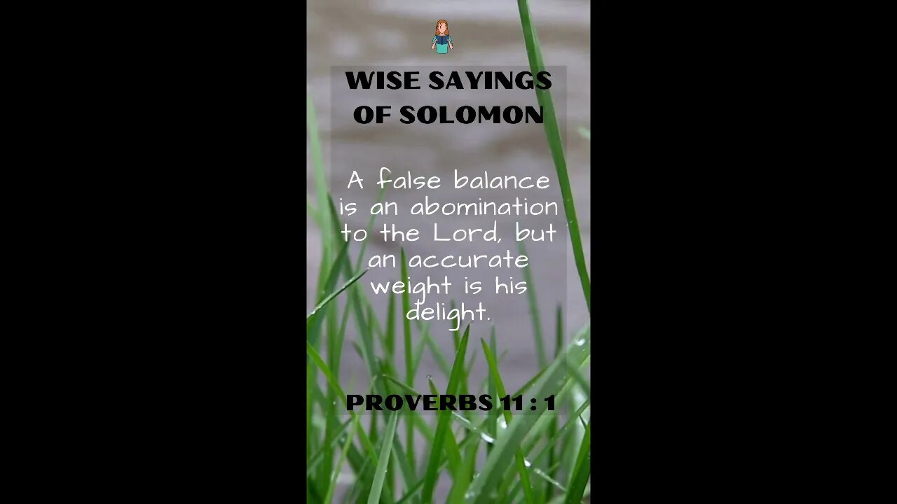 Proverbs 11:1 | Wise Sayings of Solomon