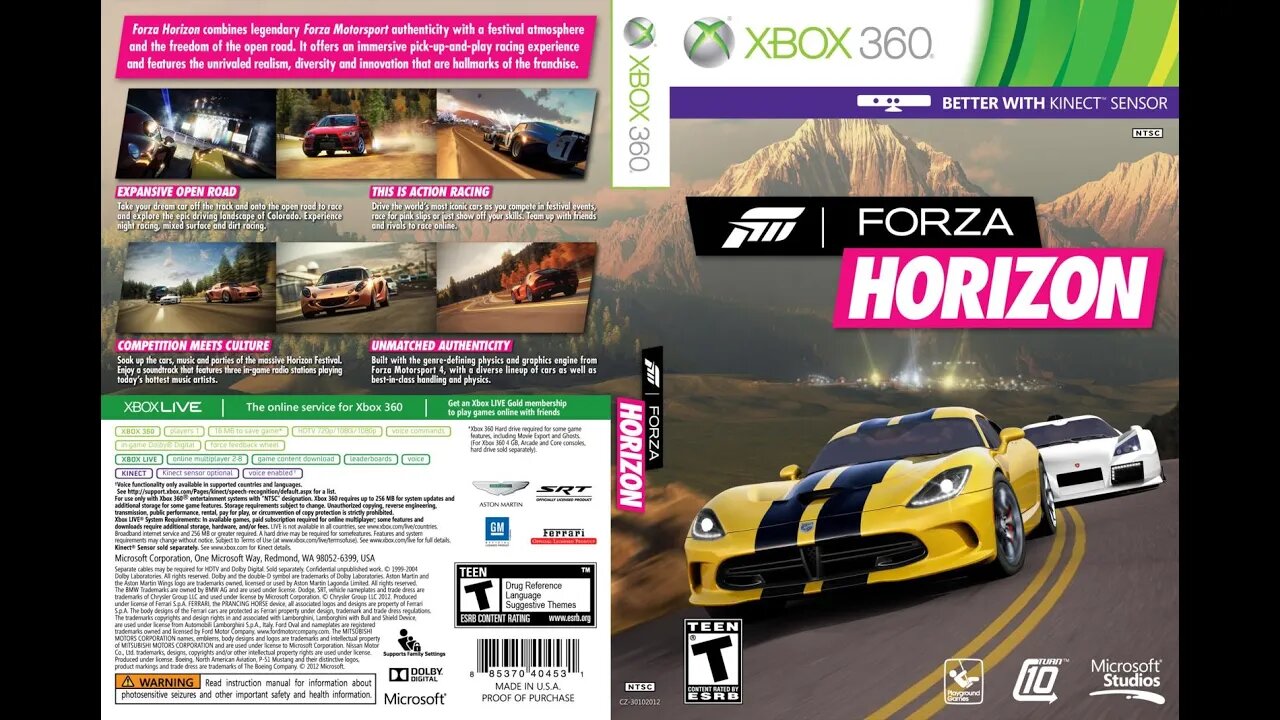 Forza Horizon - Parte 02 - Direto do XBOX 360!