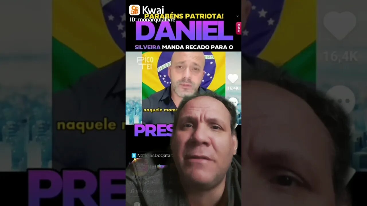 Daniel Silveira agradece em video Bolsonaro pelo que o presidente fez a Daniel e a família dele