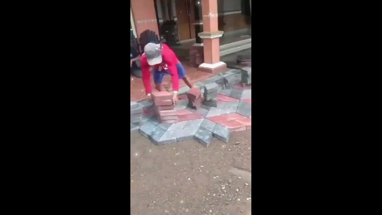 installing three-dimensional paving paving