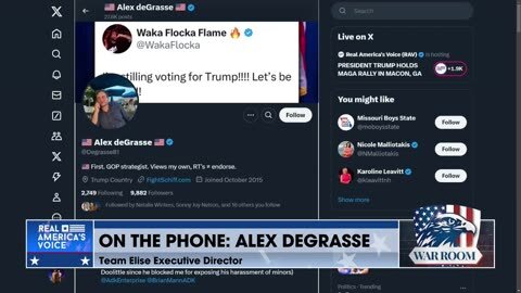 Alex DeGrasse: &quot;You Know How Well We Are Doing When MSM Didn&apos;t Cover The Briefing&quot;