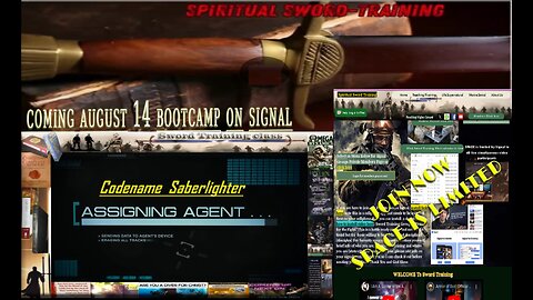 reminder: upcoming Bootcamp Spiritual Sword Training starts Aug 14 !