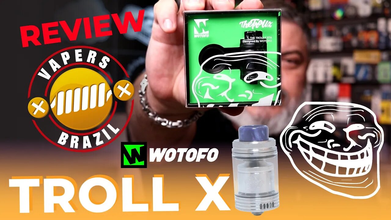 Wotofo Troll X RTA - Lancamento !!! O novo dual coil da Wotofo - Review PT BR