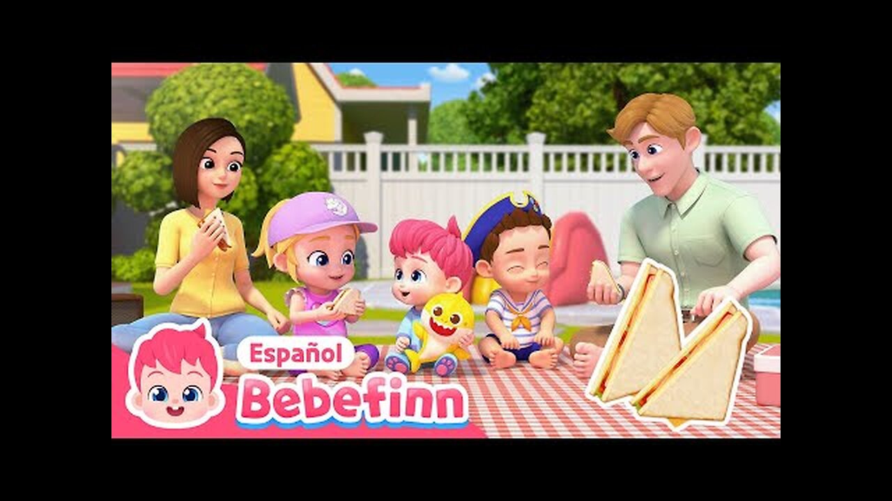 ¡Hagamos un Picnic en el Jardín!🧺 | Canción del Picnic | Bebefinn Canciones Infantiles