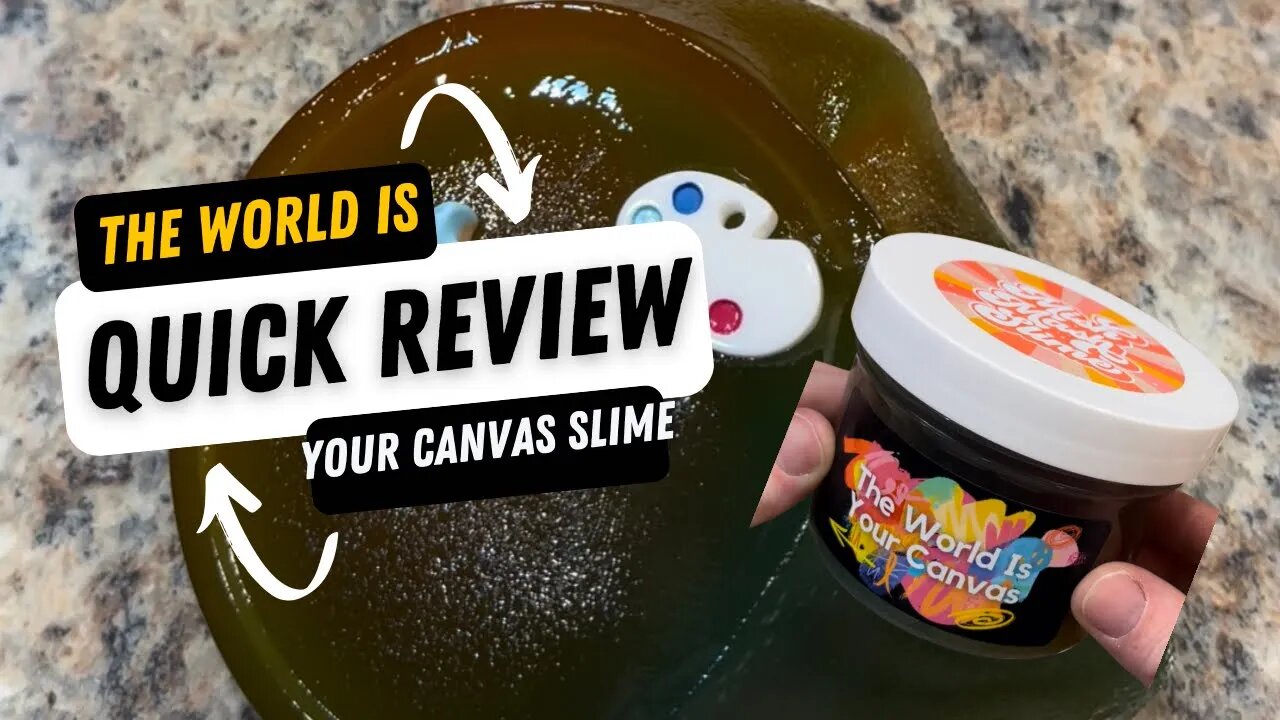 100% Honest Quick Review The World is Your Canvas Slime From Mish Mash Slime Shop