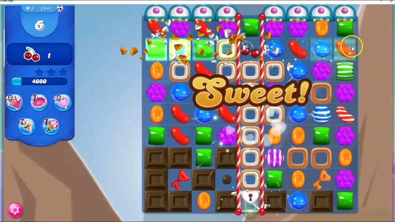 Candy Crush Level 3997 Talkthrough, 10 Moves 0 Boosters