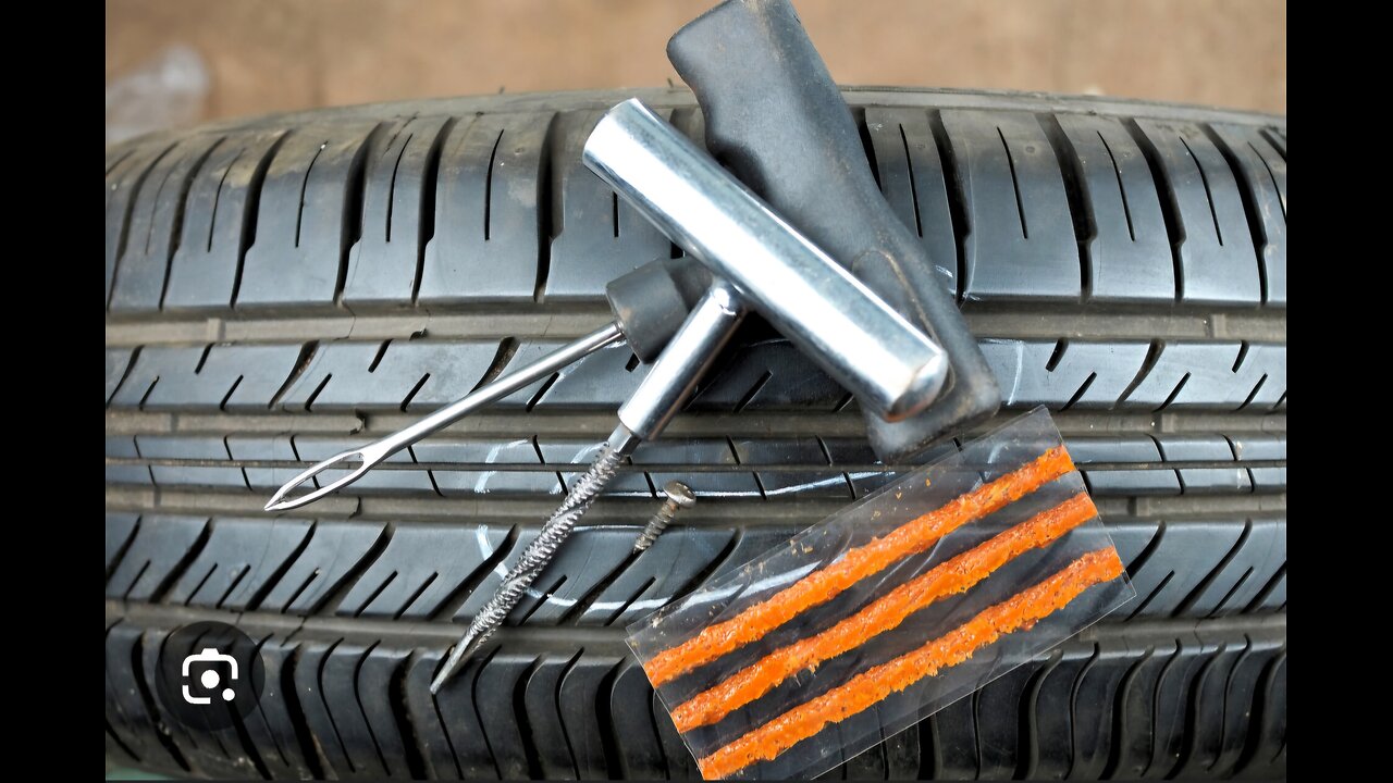 "Emergency Tire Repair: Quick Fix for a Punctured Tyre!"