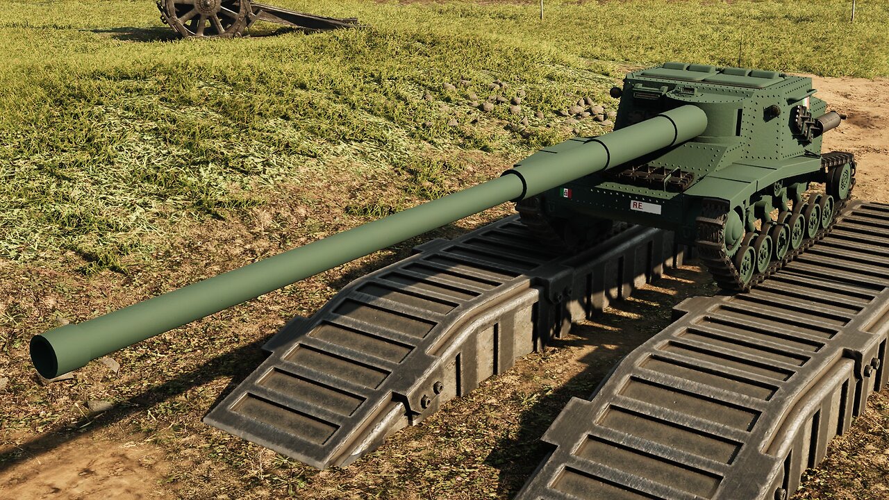 Sprocket - Unrealistic experiments - 122mm gun on CV33 lookalike (Old)